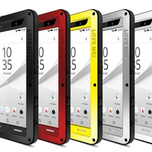 Любовь Мэй водонепроницаемый чехол для Sony Xperia Z5 E6603 E6653 противоударный алюминиевый для Xperia Z5 Dual SIM E6633 E6683 случаях чехол телефона