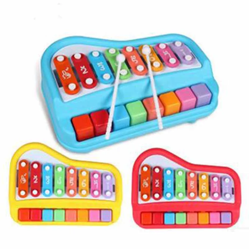 

2 In 1 Piano Xylophone Educational Musical Instruments Toys with Music Cards for Baby Kids 998