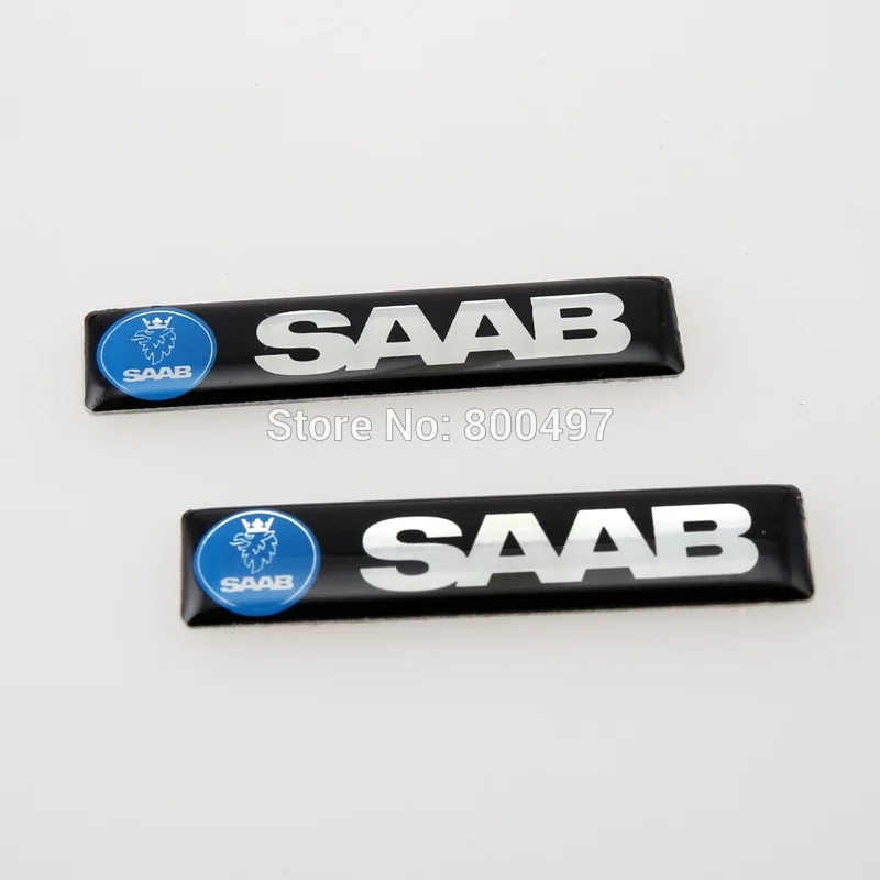 2 x Newest 3D Car Styling Aluminum Glue Decal Emblem Car Accessories