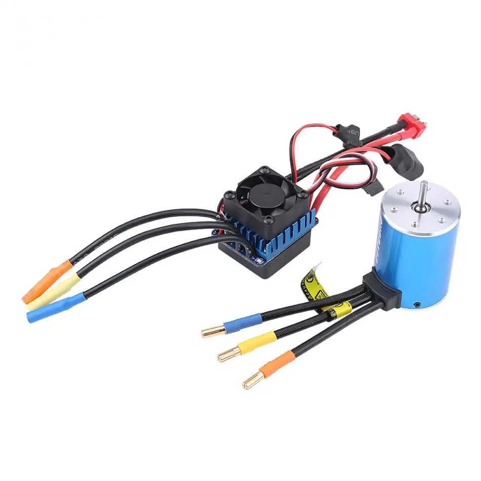 

RC Car Motor & Electronic Speed Controller 4 Poles 3650 3900KV Motor + 60A ESC Electronic Speed Controller For 1/10 1/12 RC Car