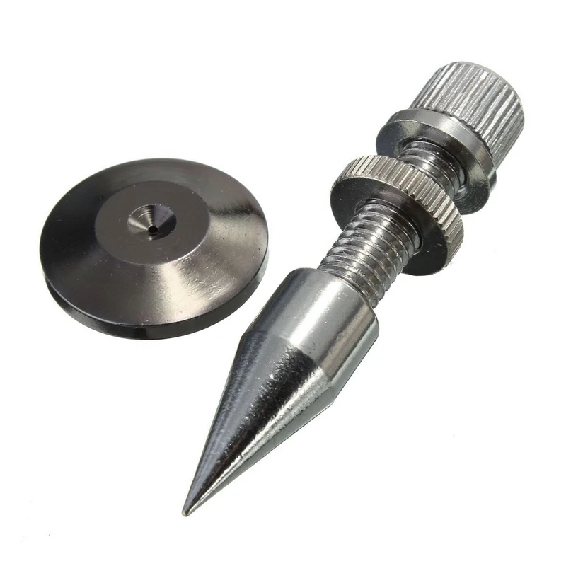 1set Silver M8 60mm Speaker Spike Chrome Plated Copper Isolation