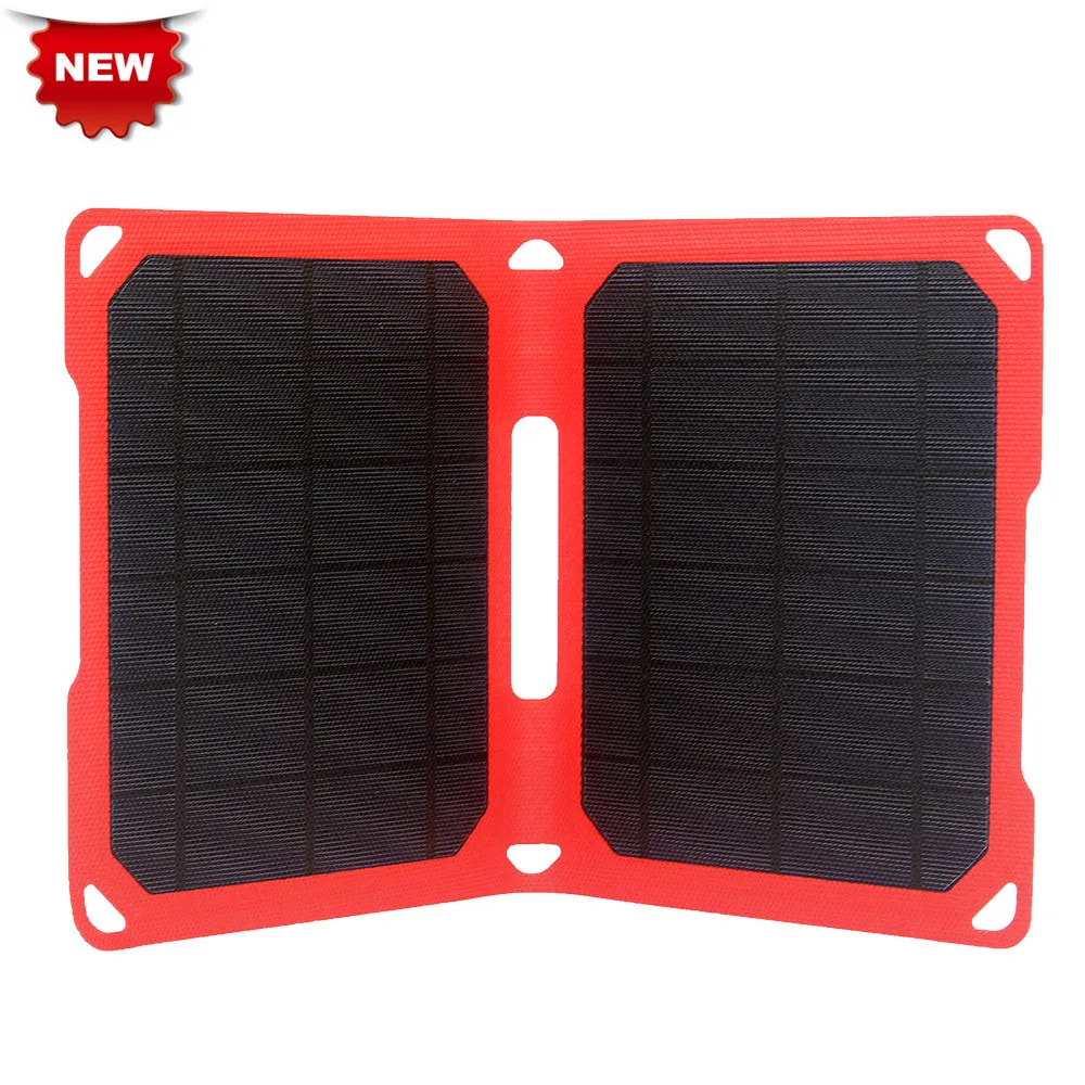

New Version PowerGreen Portable Solar Charger Panel 10W EFTF Solar Power Bank Battery Backup Cell for Phones