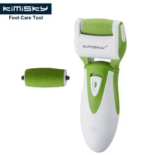Green smooth strong electric pedicure tool Foot Care Cleansing Exfoliating Foot Care Tool +2ps For scholls function roller heads