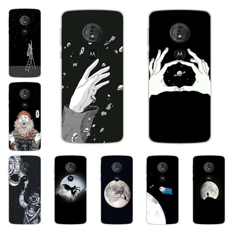

for Motorola Moto G6 play Case,Silicon Black graffiti Painting Soft TPU Back Cover for Motorola Moto G6 play Protect Phone cases