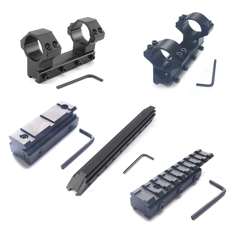 

Free Shipping 20mm 11mm picatinny rail mount adapter outdoor hunting weaver scope mount For Hunting Riflescopes With Screw