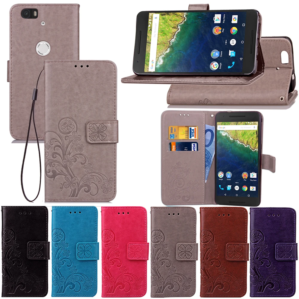 

For Huawei Nexus 6P case luxury Crazy horse leather case for Huawei Nexus 6P flip cover case wallet style with card slot