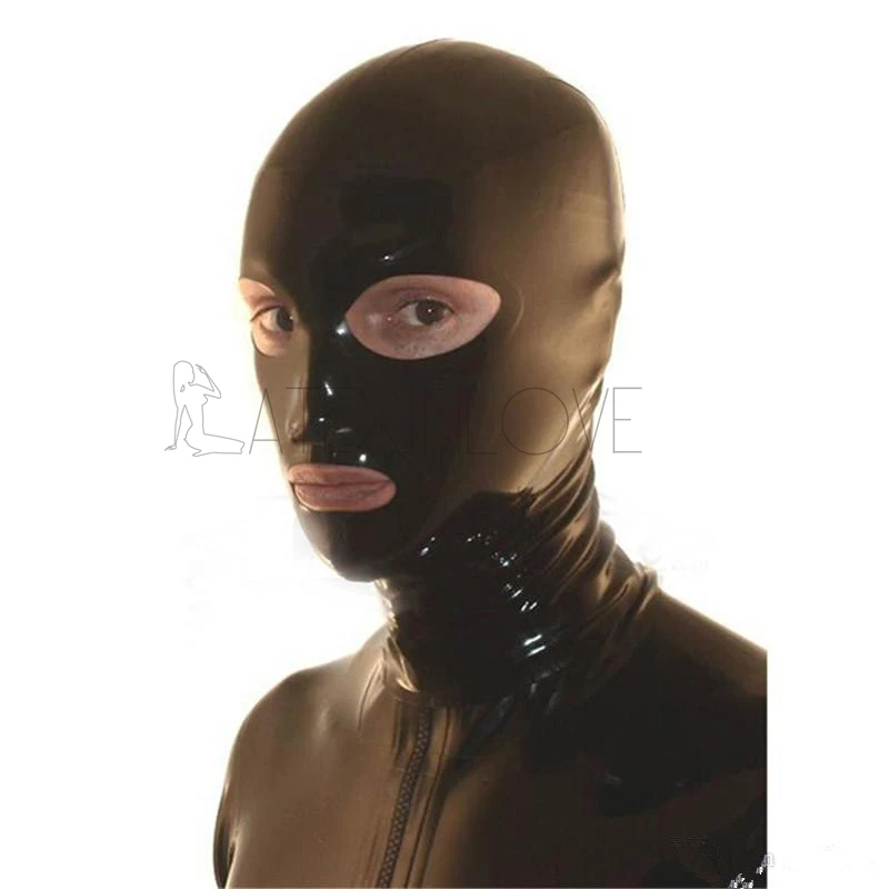 Sexy-Black-Mens-Latex-Hood-Mask-Open-Eyes-Mouth-with-Back-Zipper-1