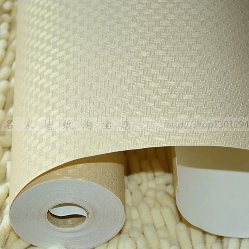

Simple three-dimensional concavity weave pattern background wallpaper bedroom living room dining  Beibehang wallpaper