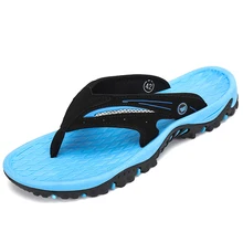 Летние шлепанцы; уличные сандалии; Мужская дышащая пляжная обувь; женские Вьетнамки; нескользящие шлепанцы; обувь без задника на плоской подошве; Zapatos