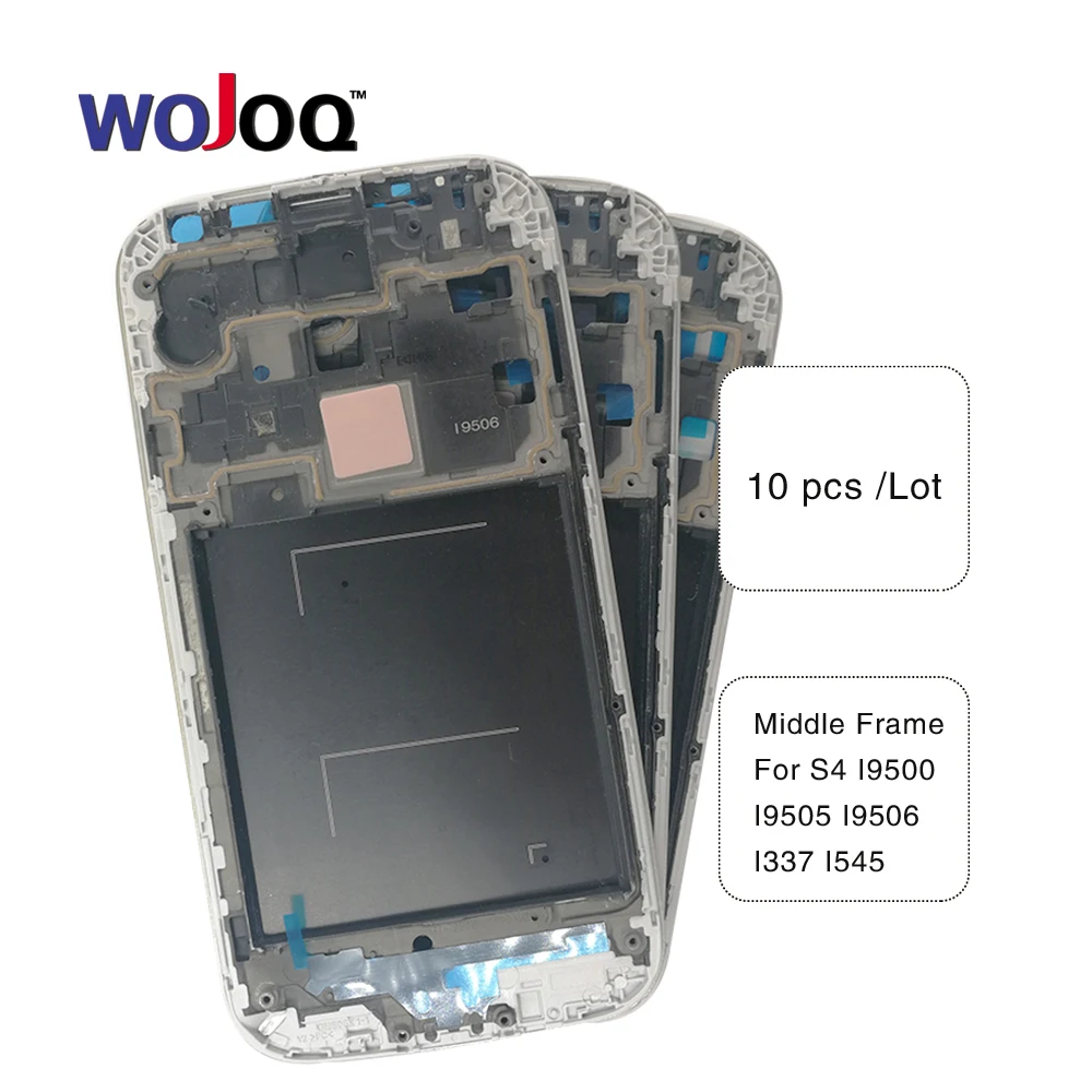 

10 Pcs/Lot, New For Samsung S4 I9500 I9505 I337 Front Housing Middle Frame Bezel Plate Cover Replacement
