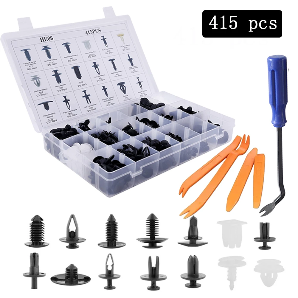 Skup SITAILE 415 pcs samochód zderzak kaptur błotnik Splash Guard klipy ustalające dla Toyota Honda dla Ford BMW akcesoria samochodowe