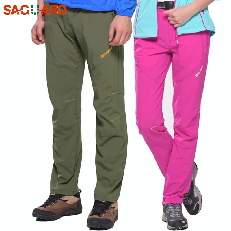 

SAGUARO 2019 New Thin Monolayer Hiking Pants Summer Quick-Drying Sports Pants for Men Women Super Stretch Trekking Outdoor Pants