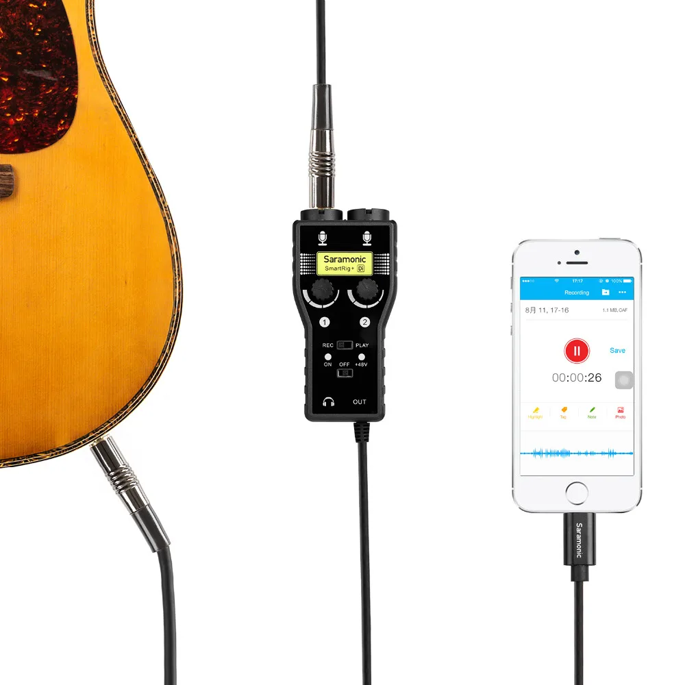 Saramonic SmartRig+ Di 2-Channel XLR Mic & 6