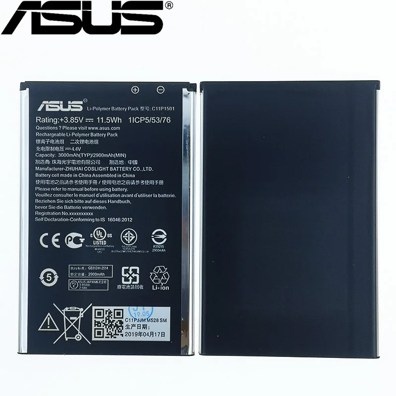 ASUS C11P1501 2900 мАч Батарея для ASUS ZenFone 2 Laser селфи ZE550KL ZE601KL Z00LD Z011D ZD551KL Z00UD ZE600K