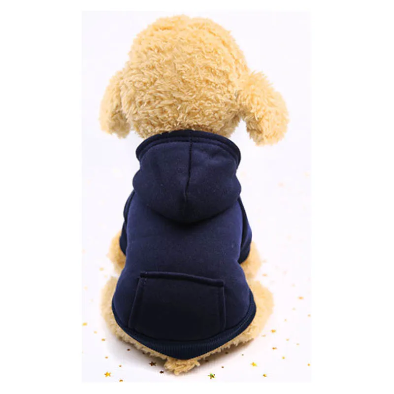Зимний питомец французский Франс одежда для бульдога Чихуахуа щенок пальто толстовка для ЙОРК МАЛЬТИЙСКАЯ Собака Толстовка buldog спасательный жилет - Цвет: Dark Blue