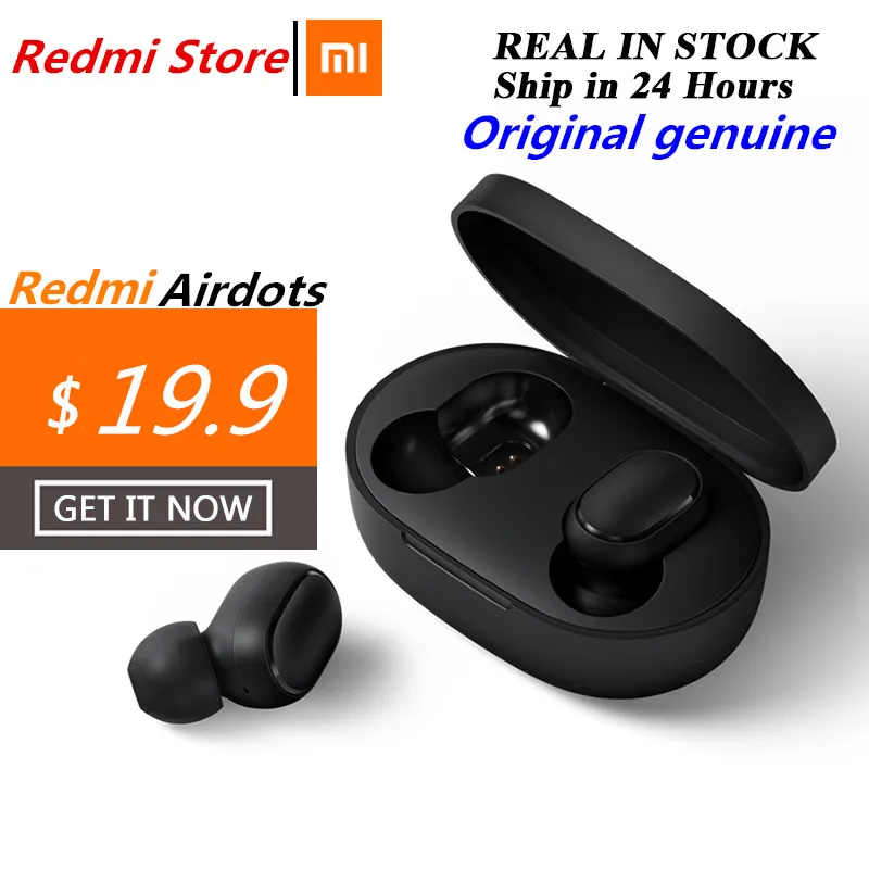 Беспроводные наушники Xiaomi Redmi Airdots голосовое управление Bluetooth 5 0 шумоподавление |