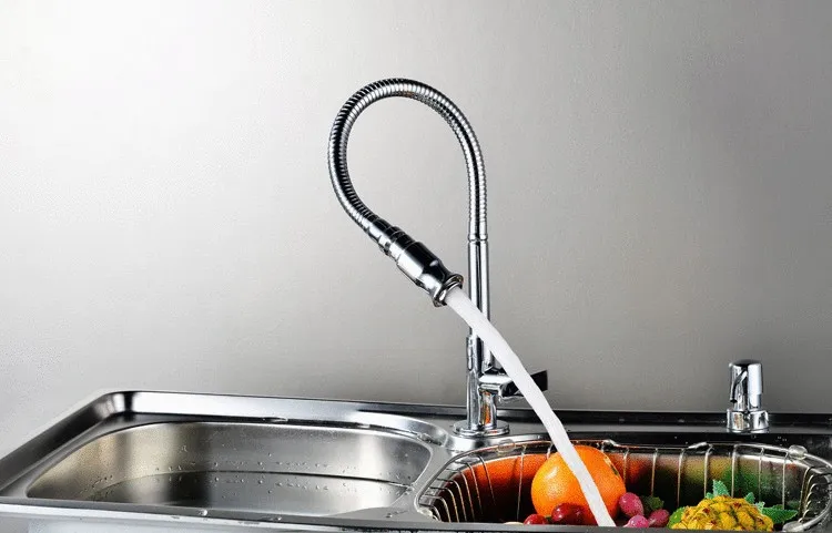 MTTUZK цельный латунный бортике универсальный кухонный одинарный кран для холодной воды с одним отверстием водопроводный кран 360 Вращающийся кухонный кран
