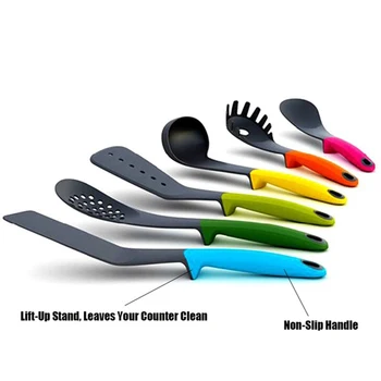 

Cook Useful Tool Set Kitchen Utensils Non-stick Cooking Tools Set of 6PCS Cookware and Bakeware