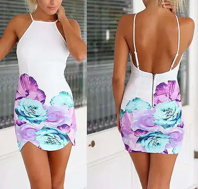  font b Women b font font b Sexy b font Floral Party Cocktail Bandage Bodycon