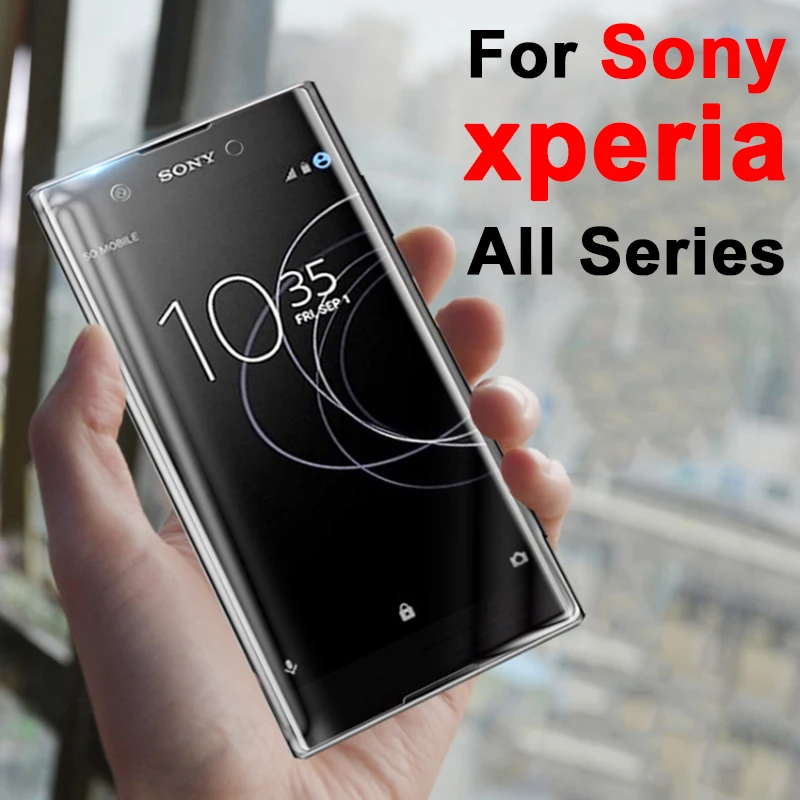 

For sony xperia xa1 glass screen protector protective on experia L1 XA XA2 X Compact Ultra Plus tempered glas XZ1 XZ Z3 Mini 1L