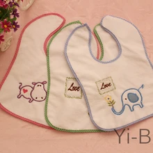 12 шт./компл. YB0018 Бегемот/Слон/цветок Слюнявчики слюнявчик для младенца полотенца детские нагрудники водонепроницаемый нагрудник нагрудники