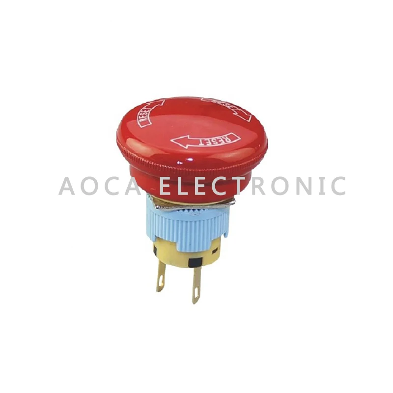

A16-20SR-F 16MM DPST Emergency Push Button Switch Small Round Head Waterproof Emergency Stop Mushroom Push Button Switch 5A/250V