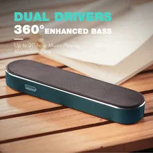 HAVIT 2000mAh 10W Bluetooth Speaker Stereo Super Bass Wireless Speaker AUX Portable Sound Box for iPhone Smartphone Tablet M20