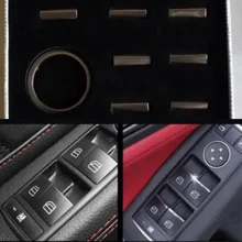 Горячая Распродажа автомобиль оконное стекло подъема кнопка включения, украшение, Цехин, для PEUGEOT 307 308 408 508 2008 3008 автомобиля стикер