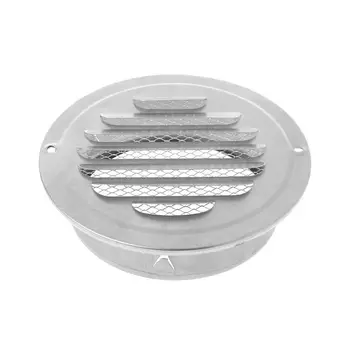 

Stainless Steel Exterior Wall Air Vent Grille Round Ducting Ventilation Grilles