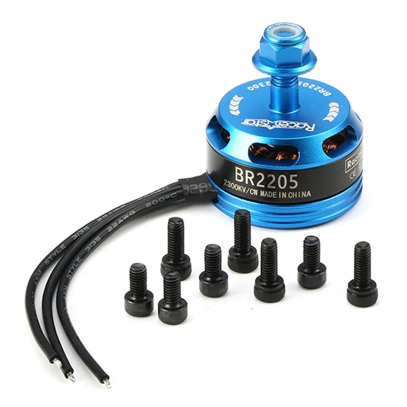 4 шт. Racerstar Racing Edition 2205 BR2205 синий 2300KV 2-4S бесщеточный двигатель светильник синий для 210X220 250 280 RC Multirotor