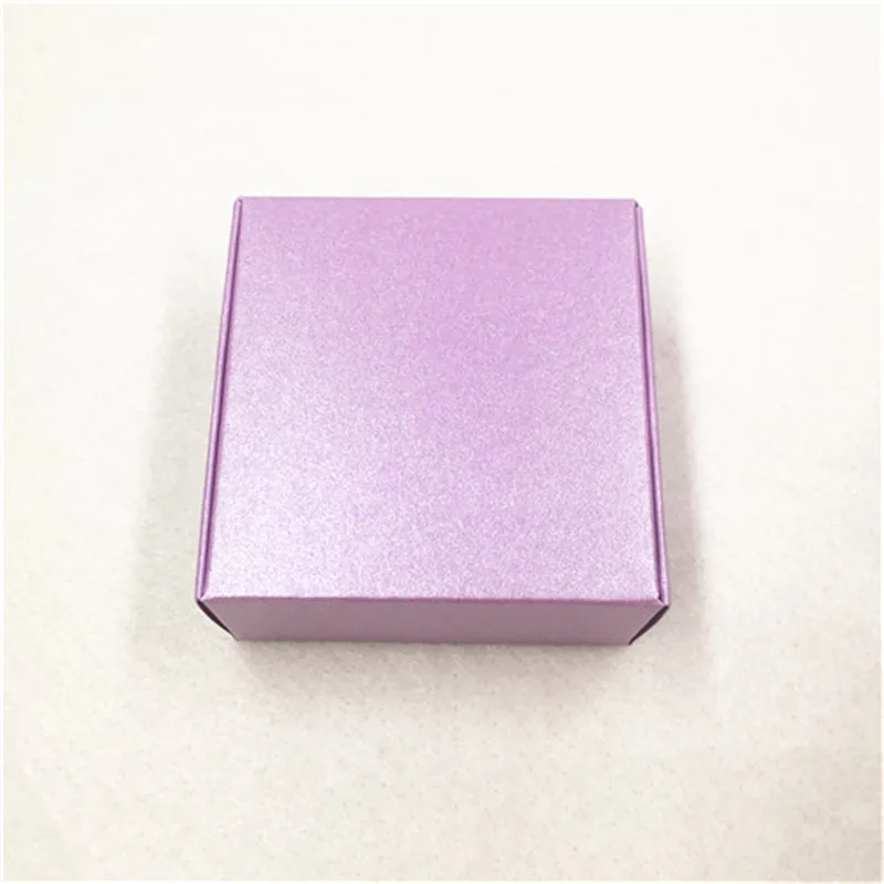 20 шт крафт-бумаги картонные коробки для хранения с окном подарки коробка для продуктов/сувениры подарки/коробка для упаковки ювелирных изделий Популярные коробки - Цвет: Purple