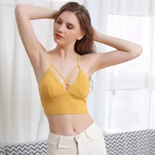 DeRuiLaDy Летний Тонкий Soild хлопковый бюстгальтер Женские пикантные топы жилет женские повседневные топы без рукавов топики с высокой талией