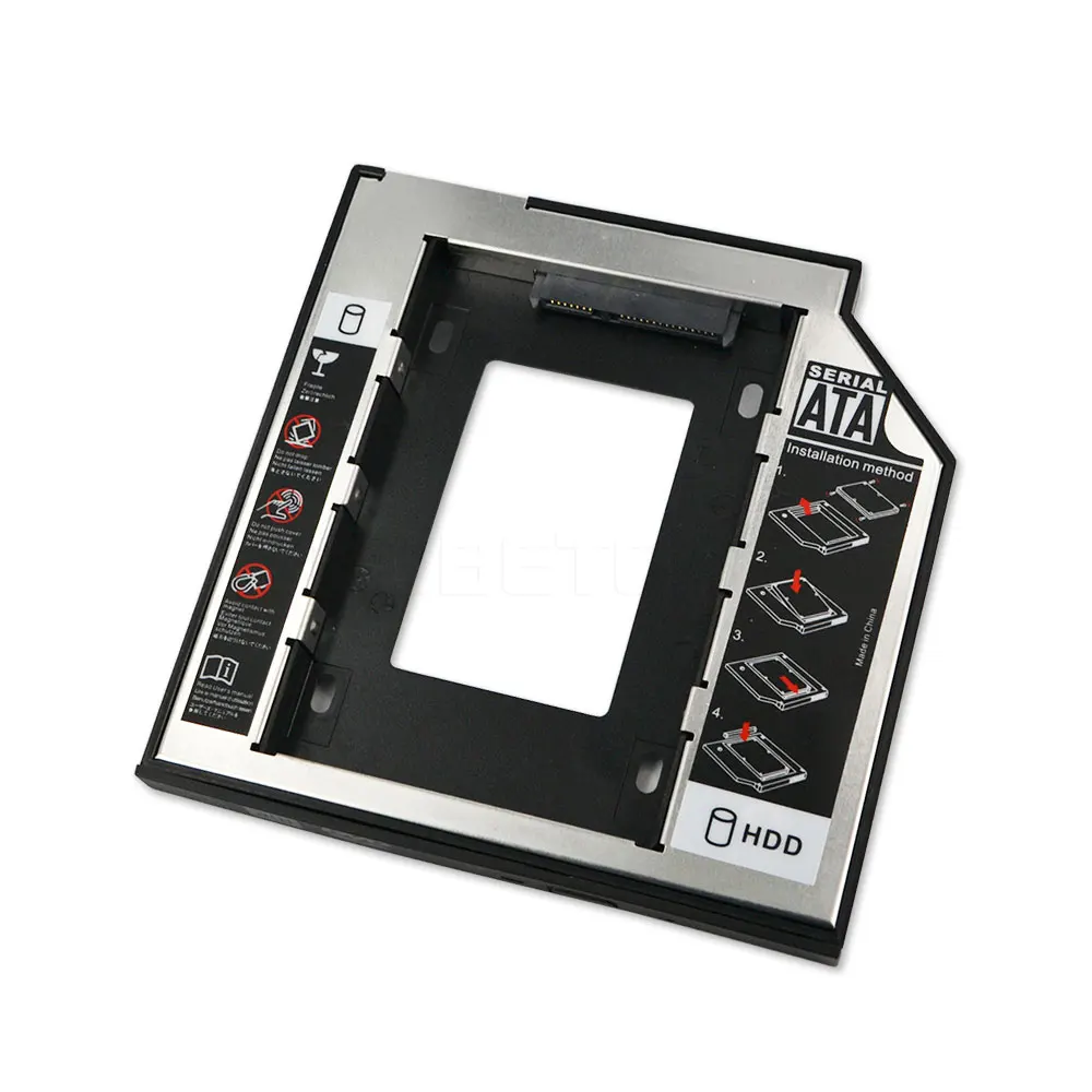 Kebidumei пластик + алюминий 2 5 2nd 9 мм Ssd Hd SATA жесткий диск HDD Caddy адаптер отсек для Cd Dvd Rom