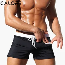 CALOFE летние мужские купальные шорты с карманами на молнии, сексуальный купальный костюм шорты для мальчиков плавки для плавания пляжные шорты для серфинга