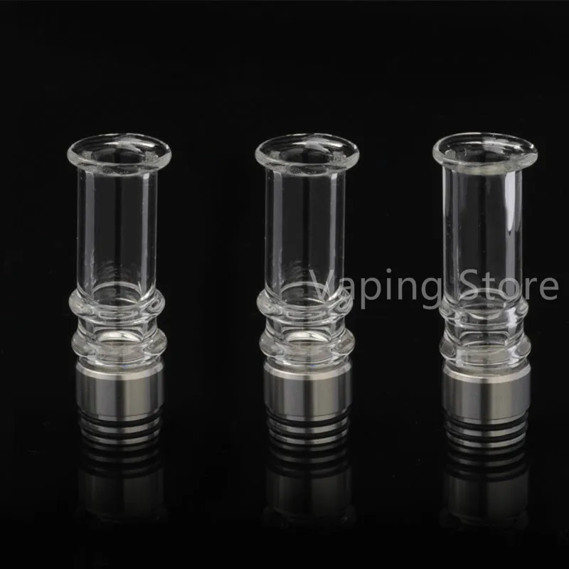 

810 Long Glass Straight Drip Tip Mouthpiece Drip Tip for Vape Electronic Cigarette