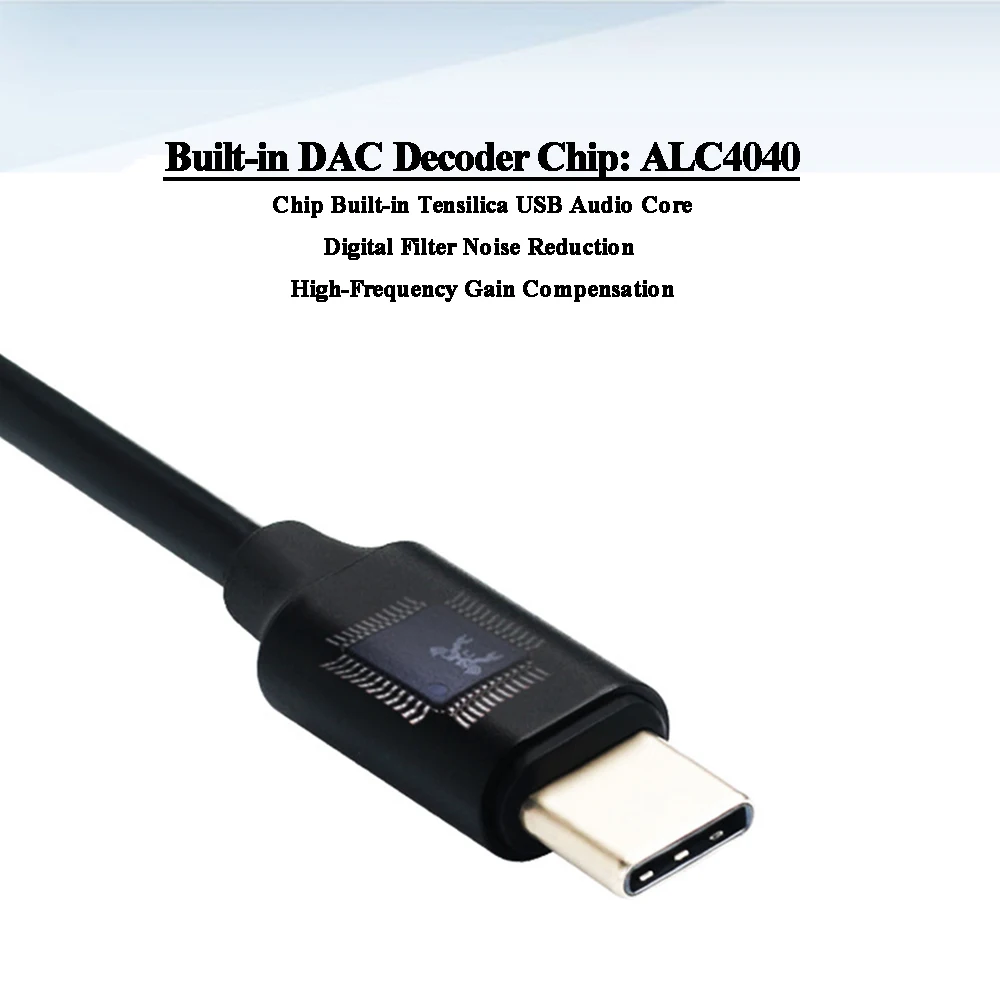 Portable Headphone Amplifier 24Bit 192Khz Audio Powered USB DAC Headphone Amp For Phone Android USB C port
