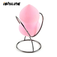 Carbon Steel Makeup Puff Rack Drying Hanger Beauty Makeup Powder Puff Blender Storage Rack Sponge Drying Stand Holder 2 pcs makeup sponge holder drying stand