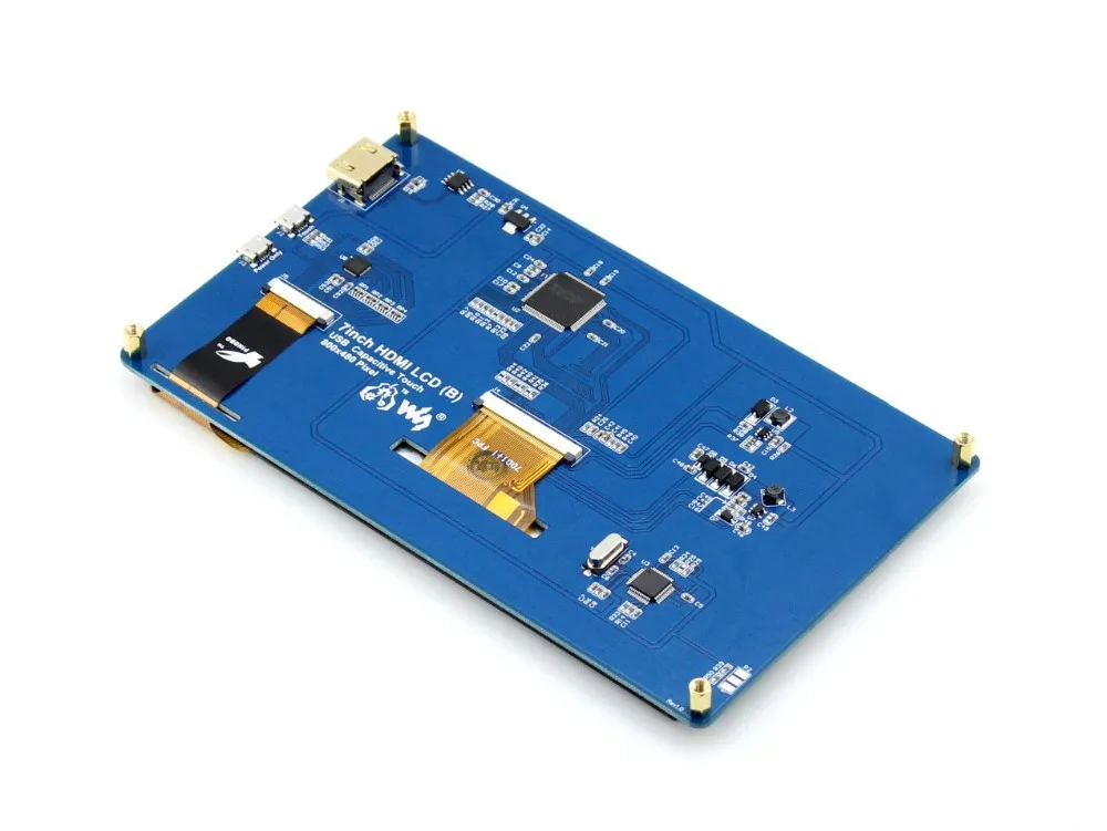 Raspberry Pi 3 Model B+ 7 дюймов HDMI ЖК-дисплей модуль поддержка Raspberry Pi 3 Banana Pi Beaglebone черный USB Сенсорное управление