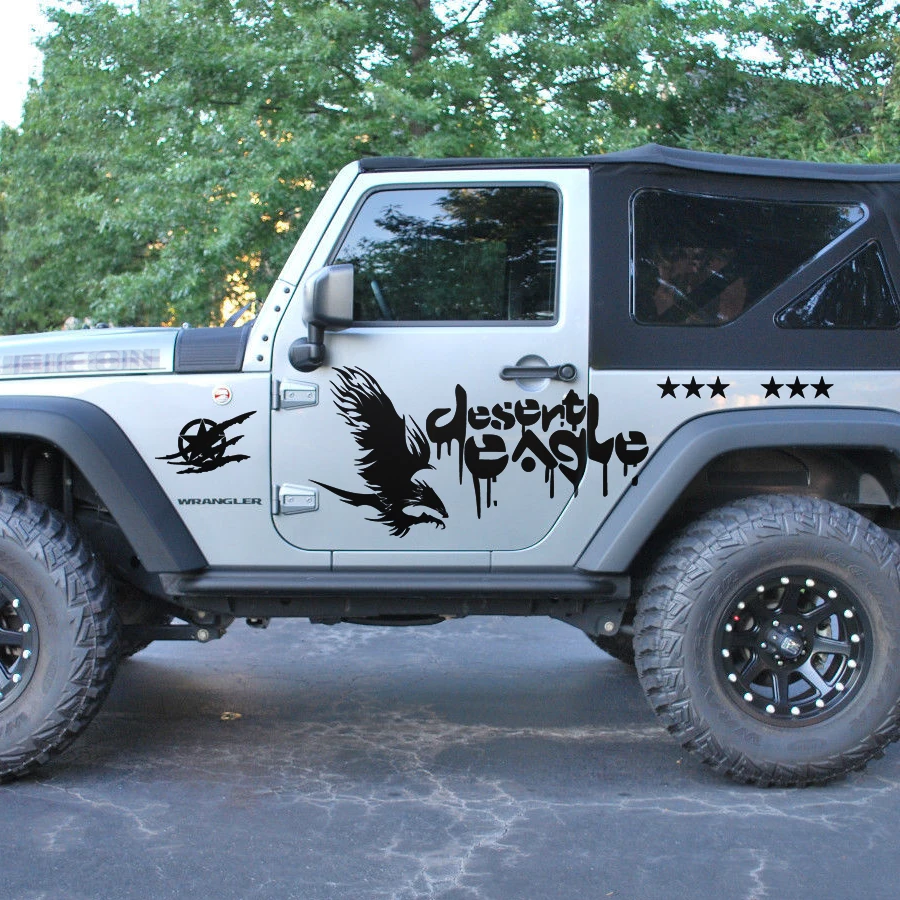 Brothers Emblem Star desert eagle off road side door graphic vinyl car