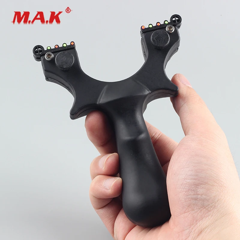

Spring Fast Pressure Slingshot in Hardened Resin with 3 Rubber Bands fit New Beginner Outdoor Shoting Hunting Activity