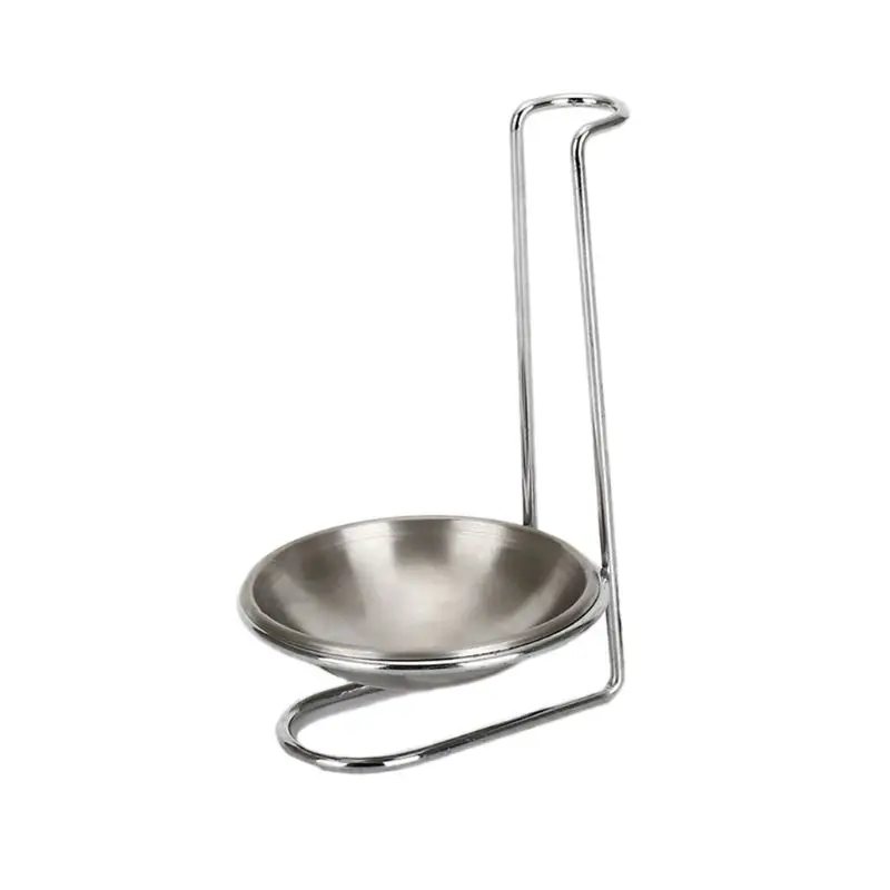 

Stainless Steel Spoon Rest Lid Holder Vertical Stand Storage Rack Cookware Organizer Kitchen Accessories Cooking Tools