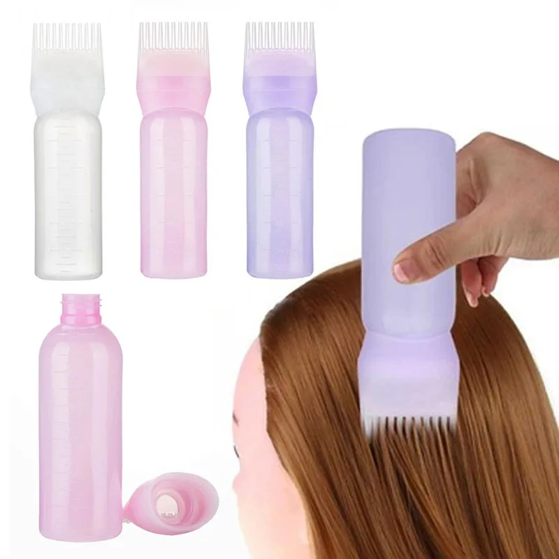 120 мл Professional расческа для волос пустые волосы бутылка для краски с аппликатором кисточки дозирования салонное окрашивание волос