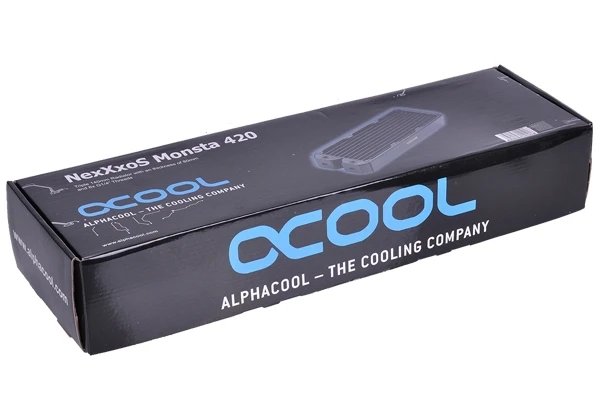 Холодный ряд медный радиатор Alphacool NexXxoS Monsta полная медь 420 мм|copper shoe|copper screenradiation