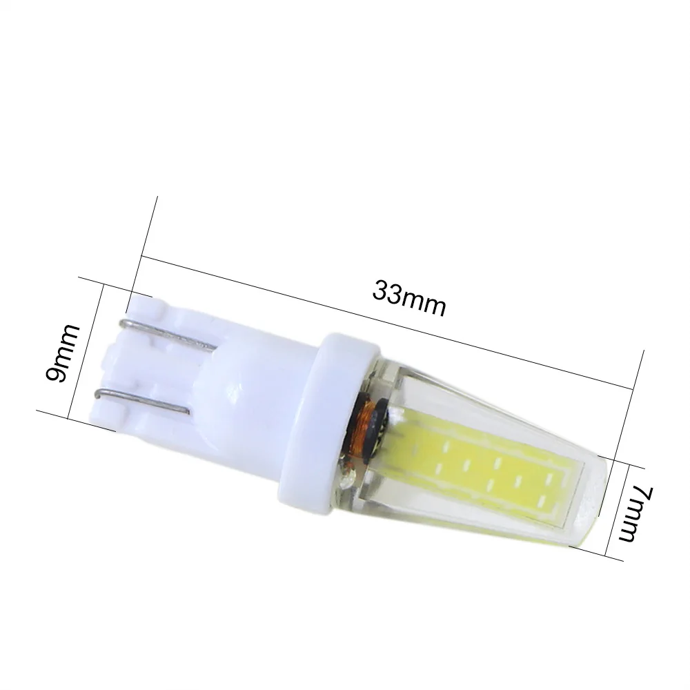 KEIN 12V 24V широкое напряжение 6000K T10 w5w лампочка 194 501 светодиодный COB для автомобиля