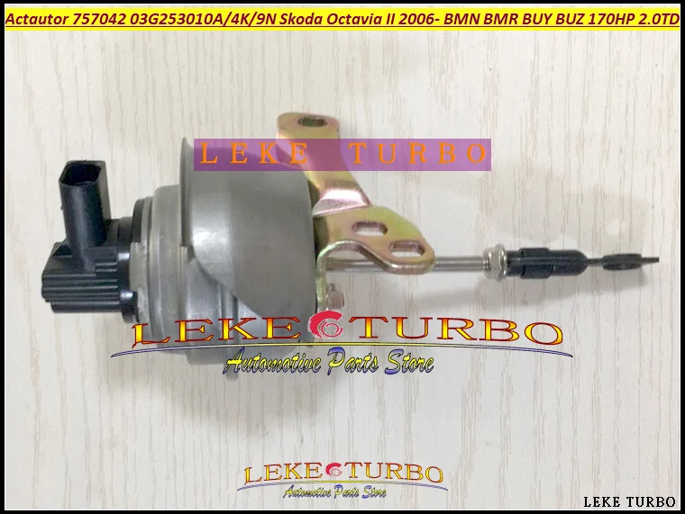 Turbo Electric Actautor 757042 03G253010A 03G253014K 03G253019N For Skoda Octavia II 2006- BMN BMR BUY BUZ 170HP 125Kw 2.0L TDI (2)