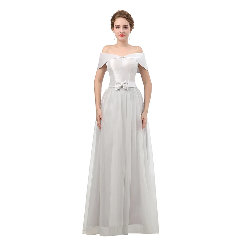 simple silver wedding dresses