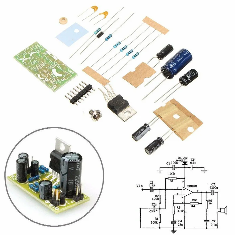 

TDA2030A DIY Electronic Audio Power Amplifier Board Mono 18W DC 9-24V Kit