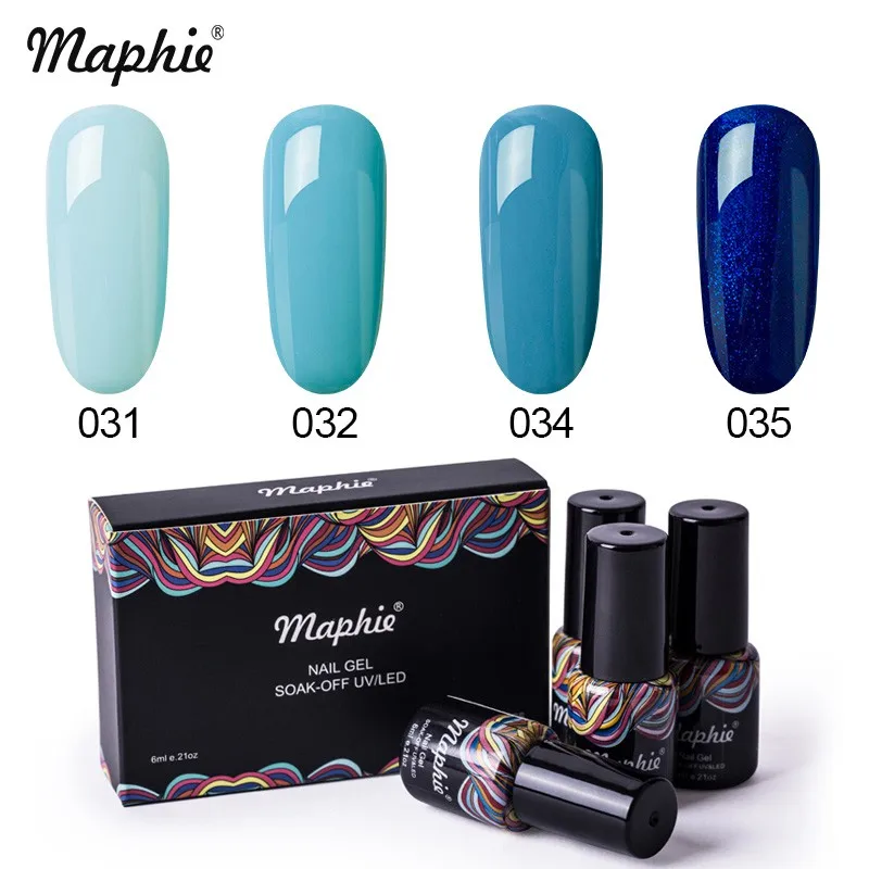 Maphie 4 шт./лот гель для ногтей с блестками лак Полупостоянный лак для ногтей набор розового цвета серия Led гель для ногтей наборы лаков с коробкой - Цвет: 13
