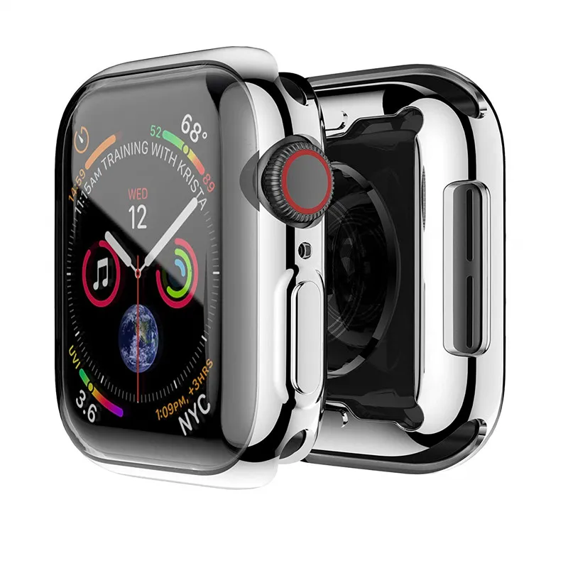 

Screen Protector for Apple Watch Series 4 40mm 44mm Full Around Protective Clear Case Ultra-Thin Clear TPU Cover for iWatch 4