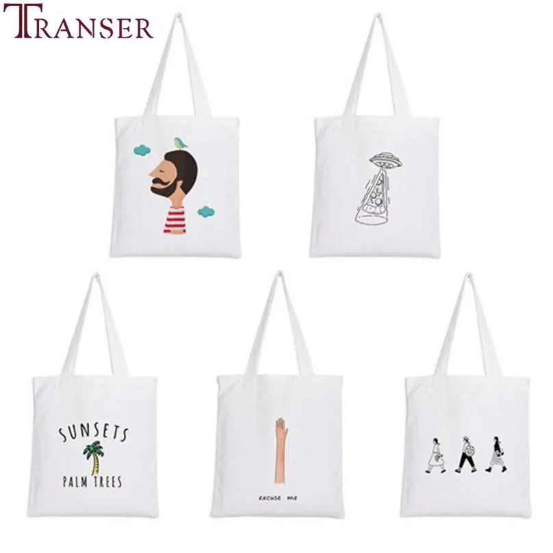 

Transer Women Creative printing Shoulder Bag Canvas Handbag Totes Shopper Travel Bags wholesale A23 30